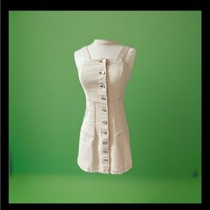 SO Button Front Denim Dress – English Cream, Size 1/25W (NWT)